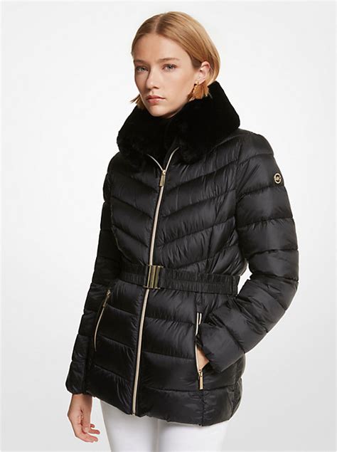 fake michael kors men quilted nylon packable down jacket|michael kors puffer jacket ladies.